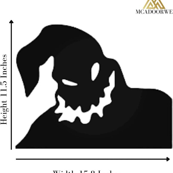 Halloween Window Cling Silhouette Decoration, Spooky Ghost Decal, 15.8 x 11.5 in - Picture 3 of 3